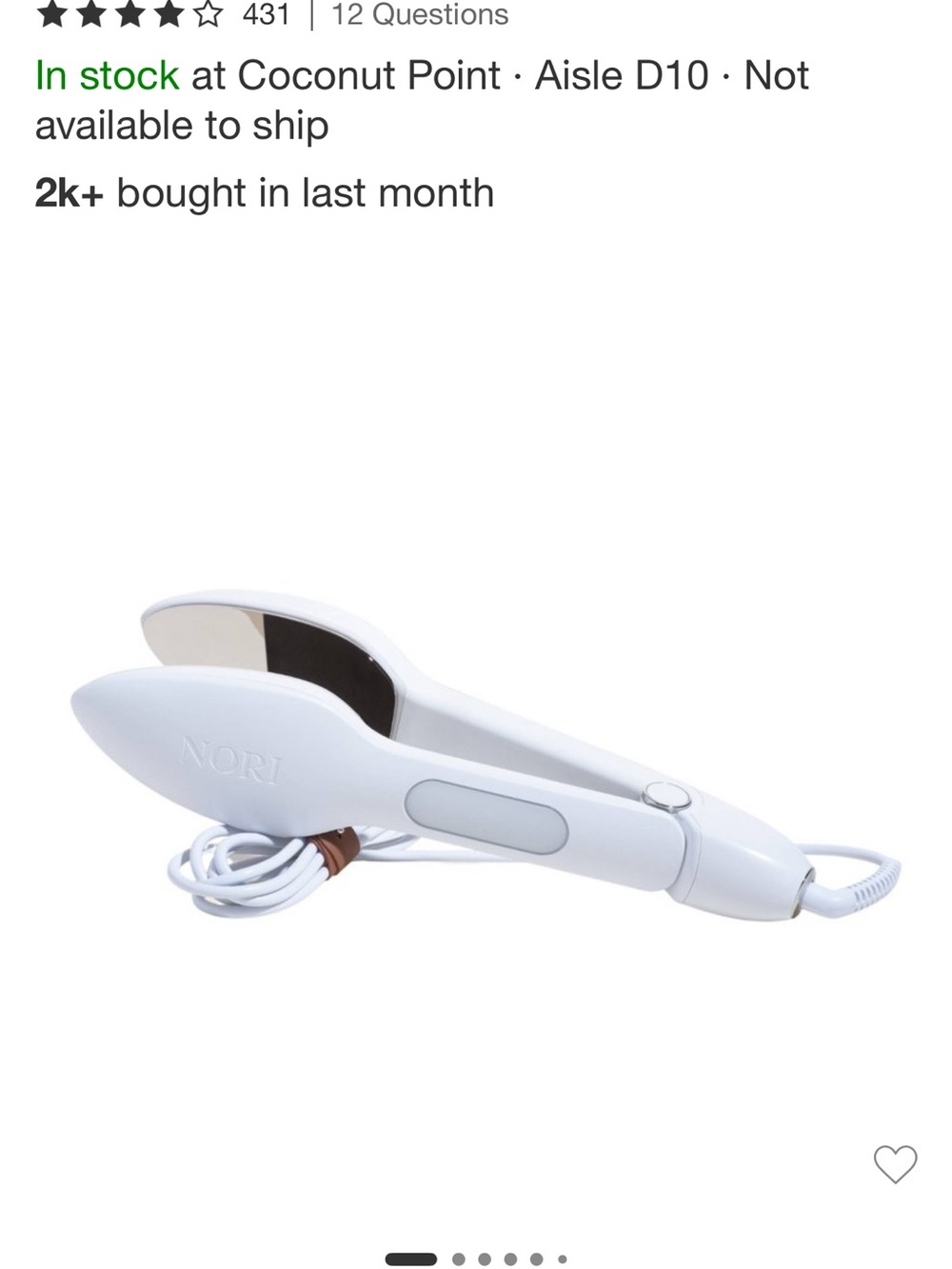 Nori Clothes Steamer